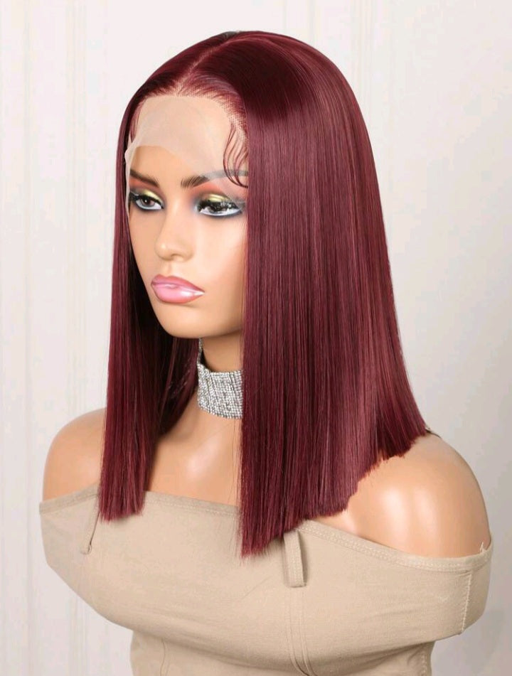 Burgundy Lace Front Bob Wig - We Boujee South Africa
