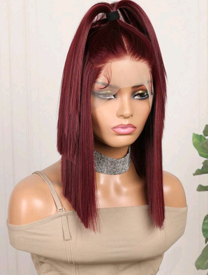 Burgundy Lace Front Bob Wig - We Boujee South Africa