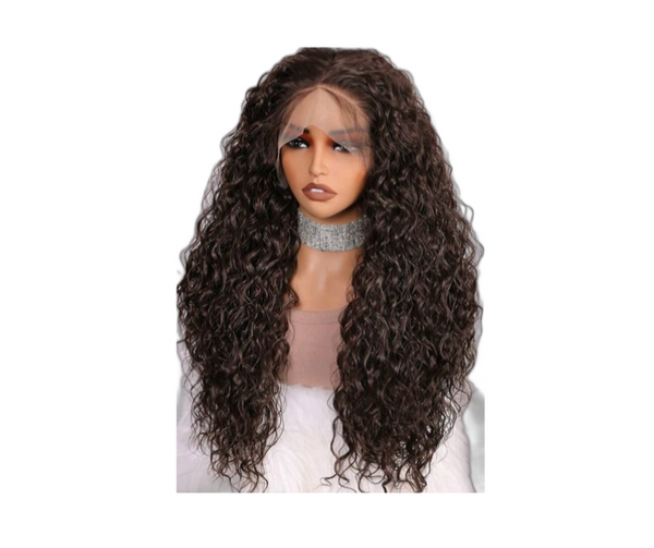 Chocolate Brown Soft Deep Wave Lace Front Wig - 28" - We Boujee South Africa
