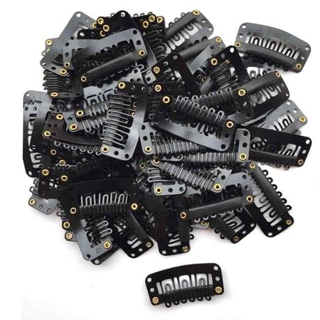 Wig & Extension Clips Black - Pack of 48 - We Boujee South Africa